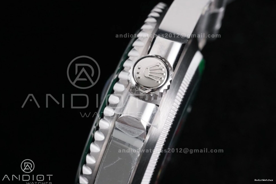 Sporty SA 1:1 Best 1125 904L Green Edition 116610 On Submariner SS LV Clean Hulk Ceramic Bracelet 0524